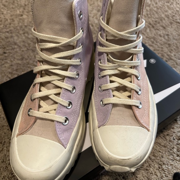 Converse Run Star Hike Pastel Shoes Sneakers Pink Clay Men’s 7/Women 8.5 - Picture 3 of 8